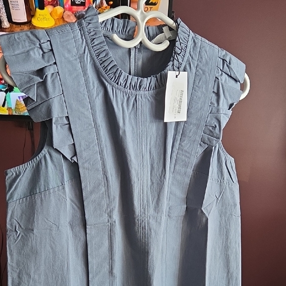 MELISSA NEPTON Light Blue Ruffled Blouse - Picture 2 of 6